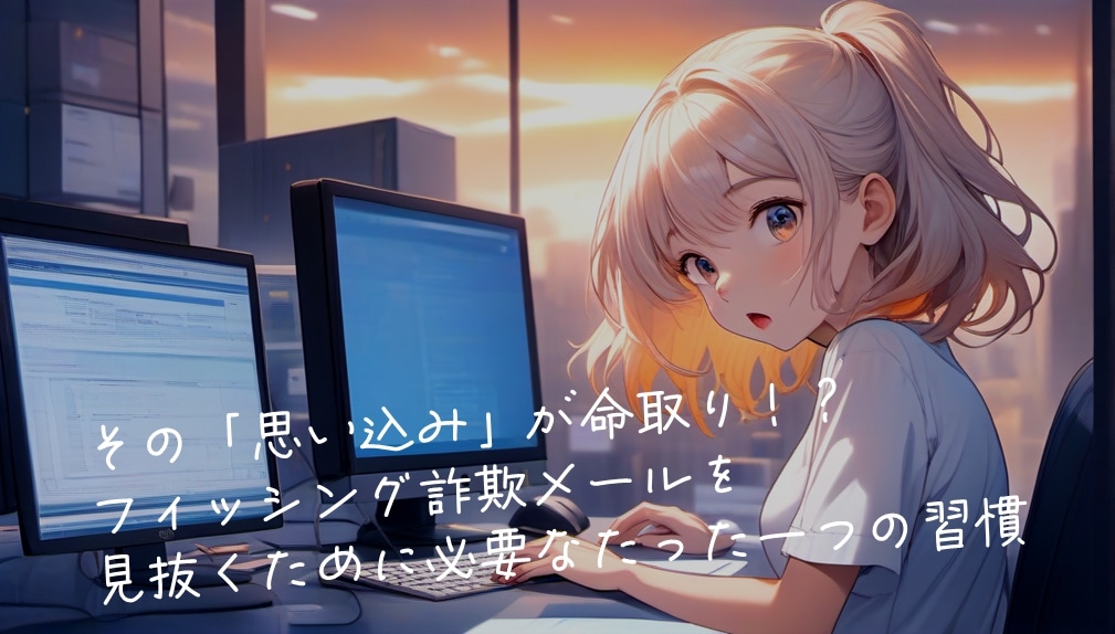 🌹その「思い込み」が命取り！？─フィッシング詐欺メールを見抜くために必要なたった一つの習慣
