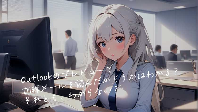 ✉️Outlookのプレビューで訓練メールを読んだかどうかはわかる？それとも、わからない？