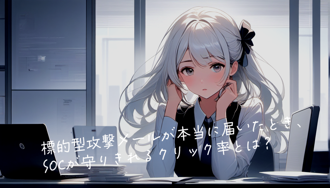 標的型攻撃メールが本当に届いたとき、SOCが守りきれるクリック率とは？